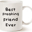 Taza café texto best friend ever regalo navideño blanco 11oz
