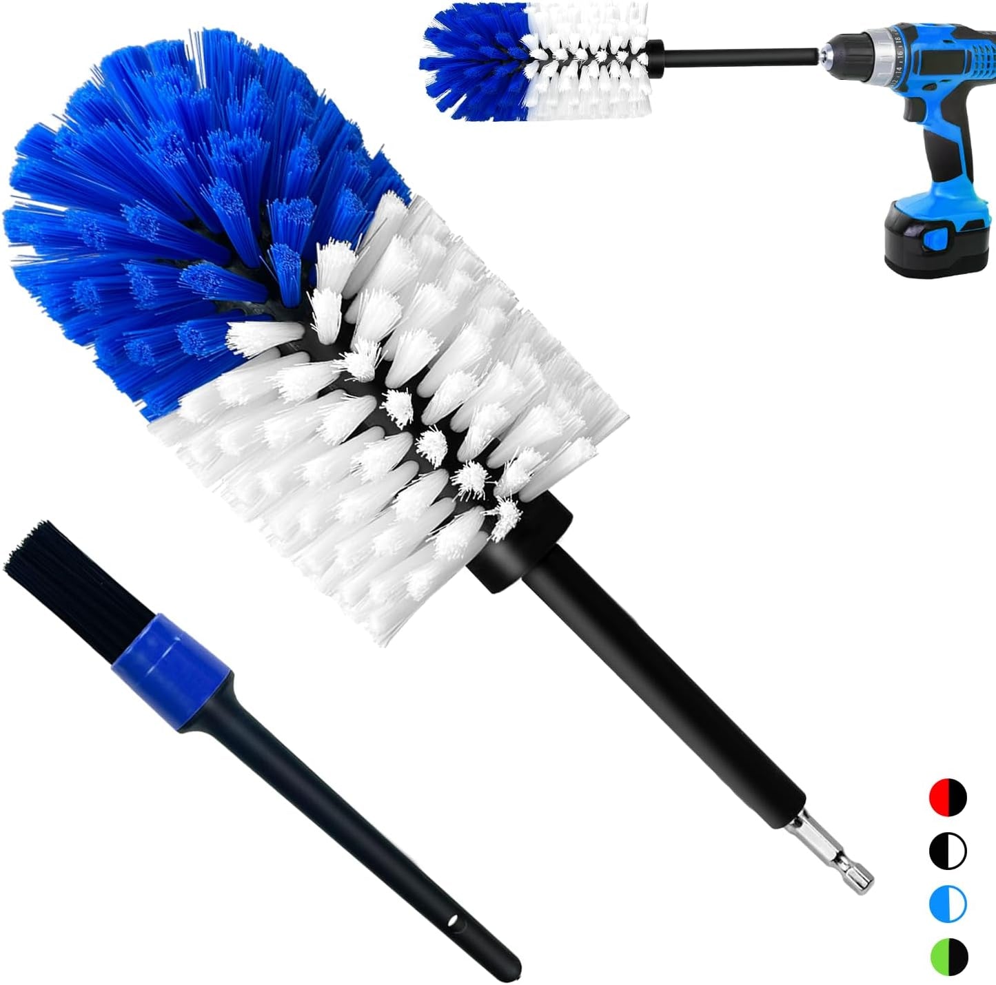 Kit 2 Pzas Cepillos Limpieza Ruedas Llantas Motores Sin Arañazos