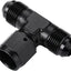 Adaptador Tee T AN8 Aluminio Negro con Giratorio