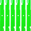 Cuchillas cortacésped comp Ferris B 61pulg paq 6