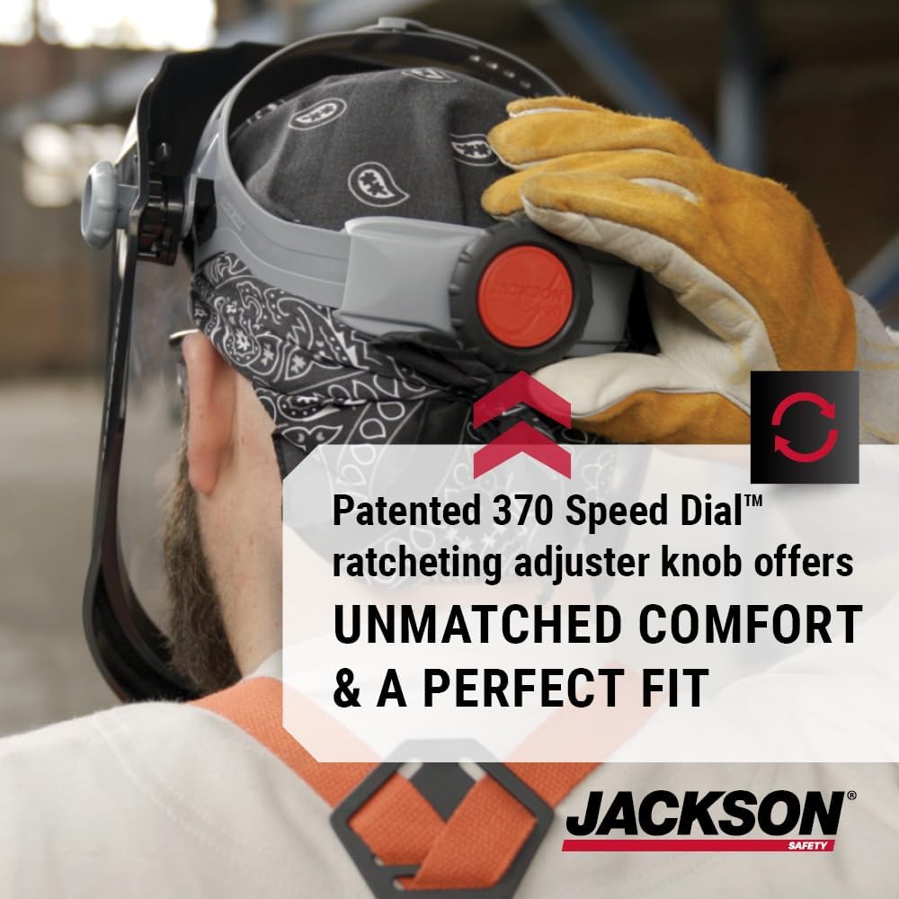 Protector facial ligero con arnés Speed Dial 370 ANSI