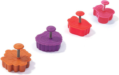 Set 4 cortadores tartas multicolor