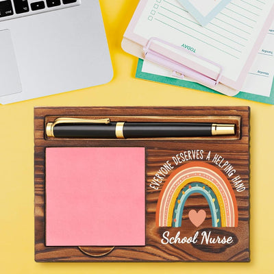 Soporte notas adhesivas enfermeras 6.5x4.7" bronceado