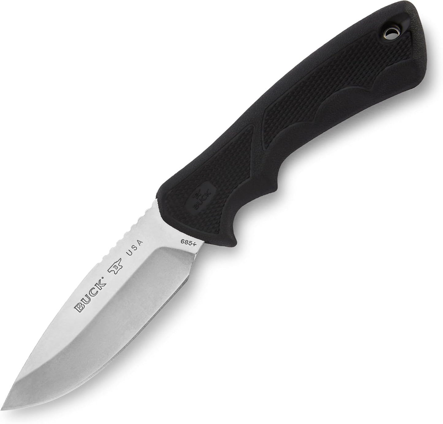 Cuchillo caza grande hoja fija 4pulg acero inox 420hc