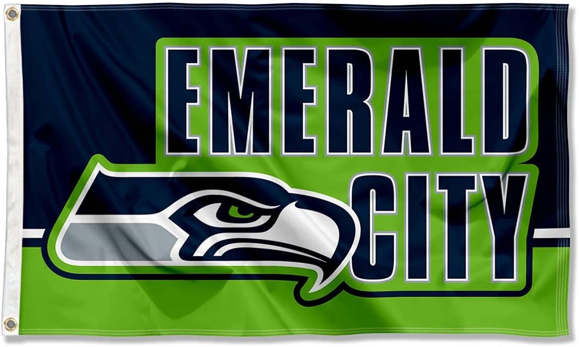 Bandera Seattle Seahawks Emerald City 3x5 exterior