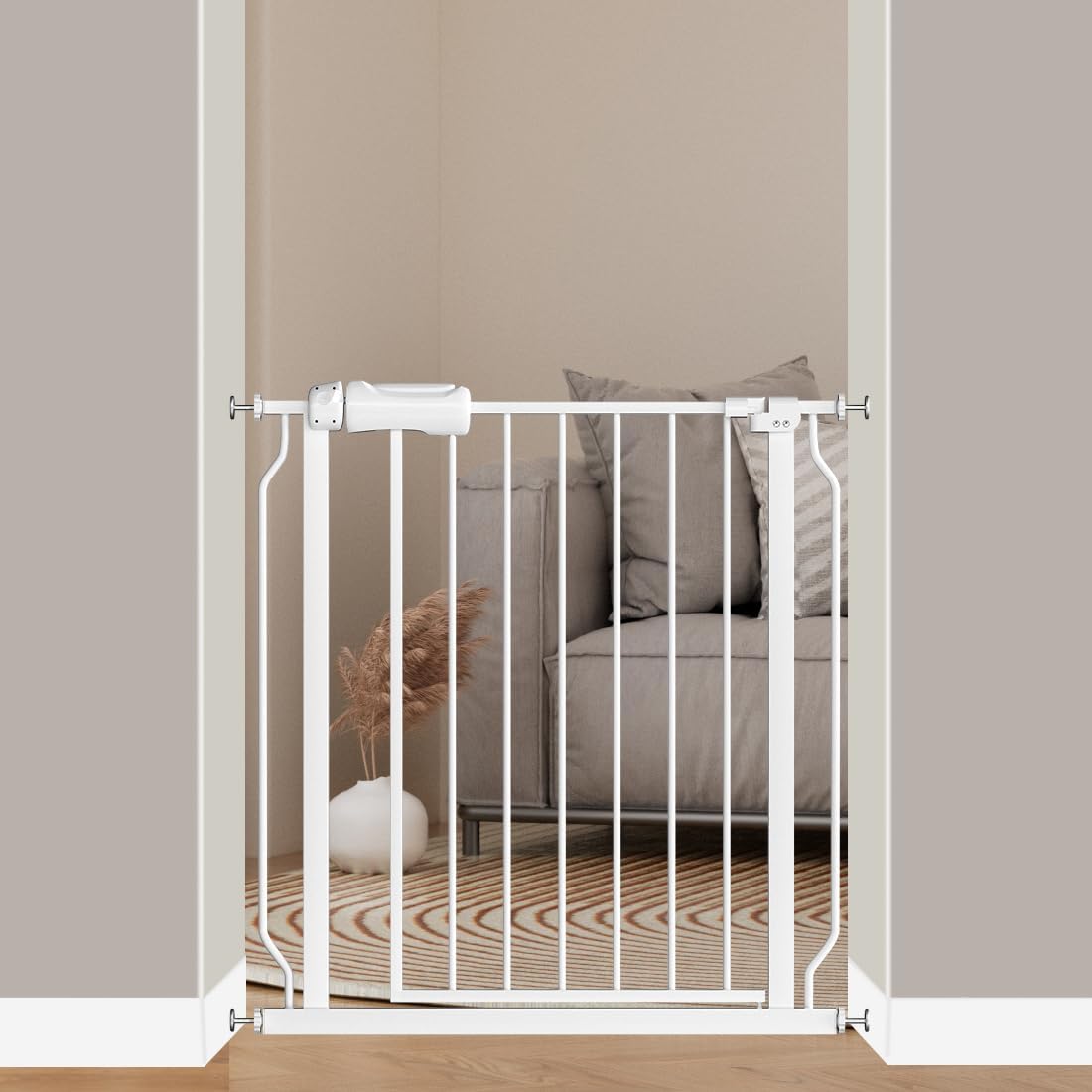 Puerta bebé 29-34pulg para puertas escaleras interiores