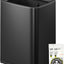 Cubo basura acero inox negro mate 10L con cesta