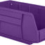 Contenedor plástico apilable 11x5.5x5pulg para colgar morado