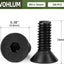 100 Pzas Tornillos M5x16mm Acero Carbono Grado 10.9