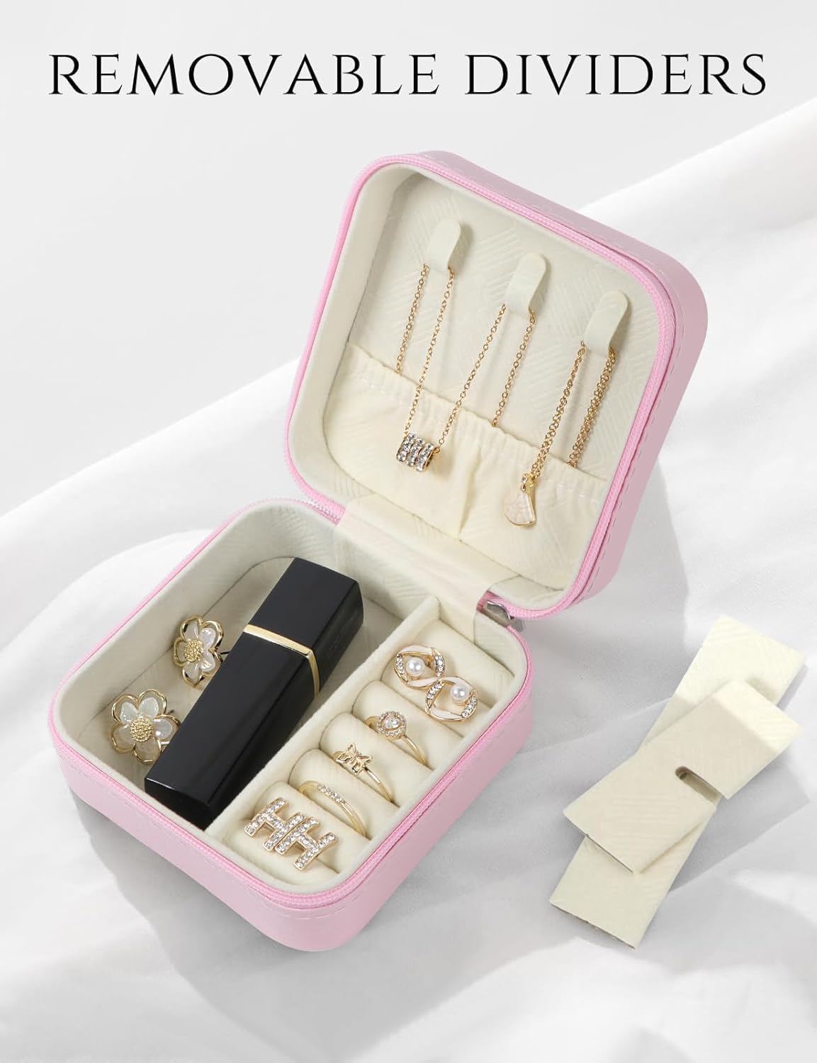 Estuche organiz. joyas viaje portátil