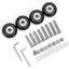 4 Ruedas repuesto para maleta 1.575x0.709" kit 32MM 35MM