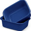 Set 2 Lavabos Plástico Cubo Graduado 10qt Azul