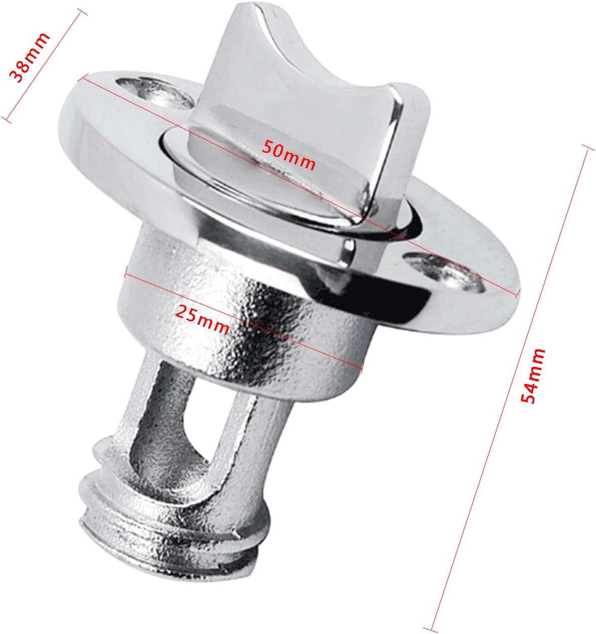 Tapón drenaje oval acero inox 1pulg rosca 3/4 con anillo sellado