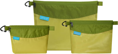 Set 3 bolsas con cremallera resistente al agua