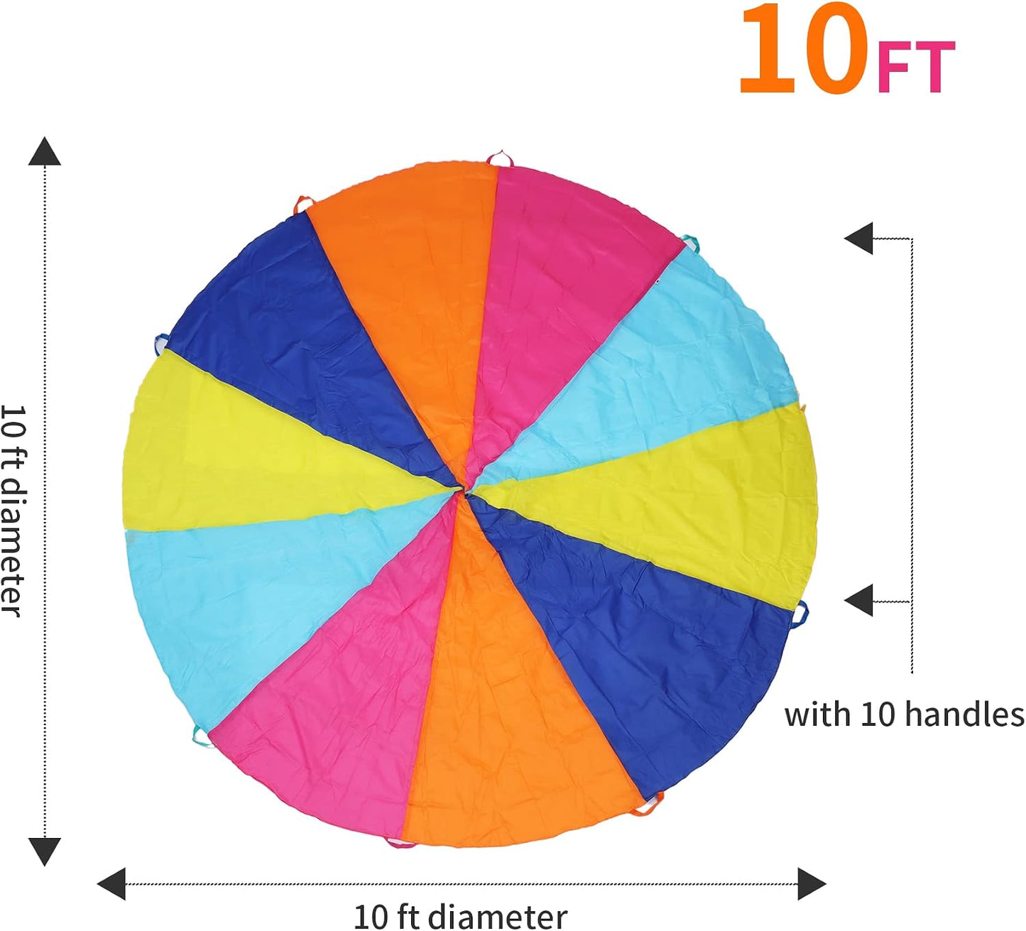 Paracaídas 10ft juguete para niños
