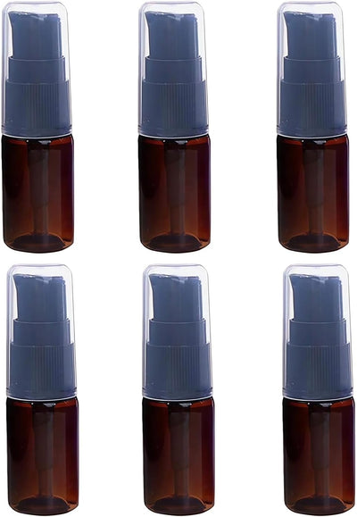 Set 6 Botellas Viaje 0.3oz Vacías Recargables para Cosméticos