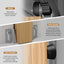 Set rieles puerta bolsillo 72" aluminio color plateado