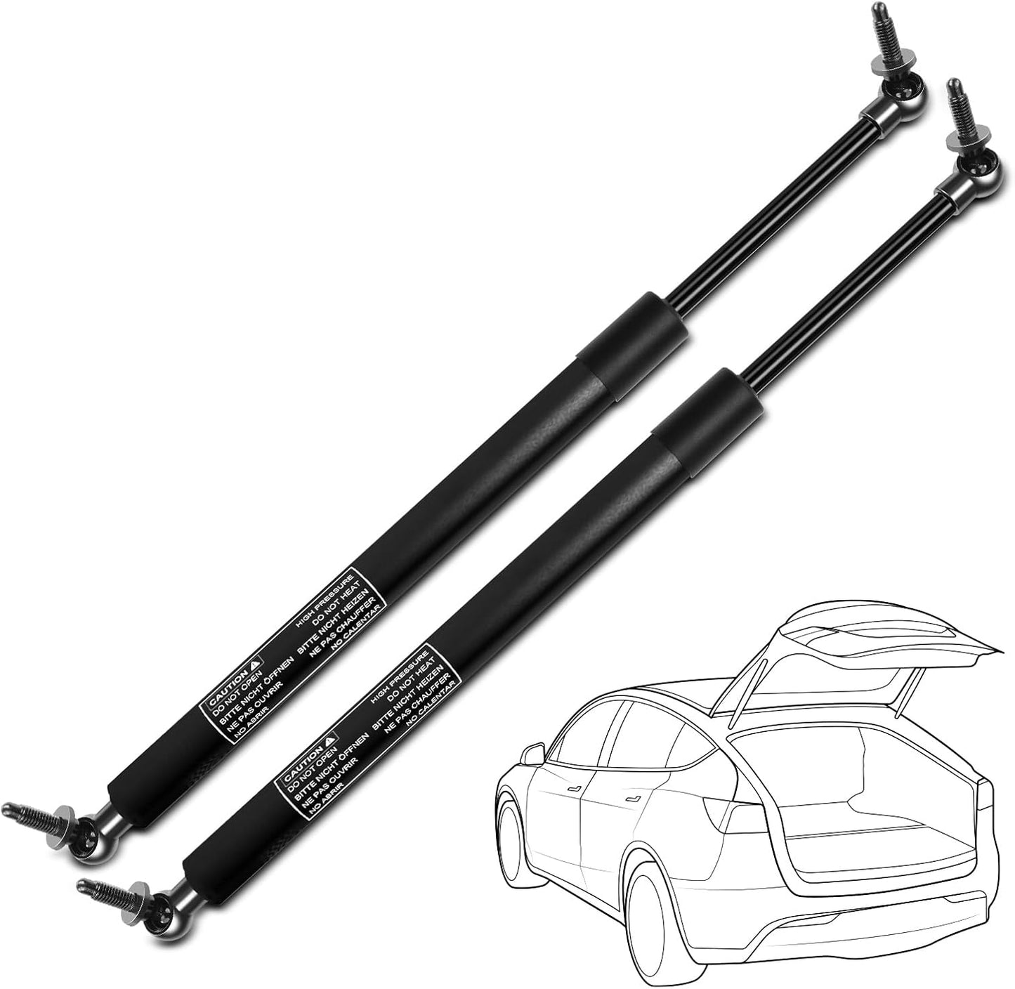 2 Pzas Soporte Elevación Maletero Dodge Grand Caravan