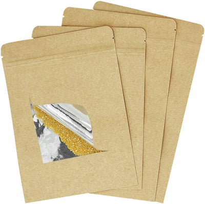50 Bolsas Aluminio Cremallera 3.5x5.5"