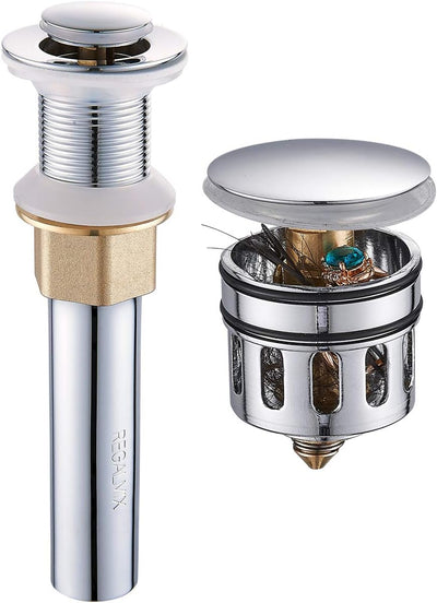 Tapón drenaje lavabo cromo antiobstrucción adaptador estándar