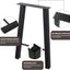 Patas metal mesa centro 22pulg set 2 negro