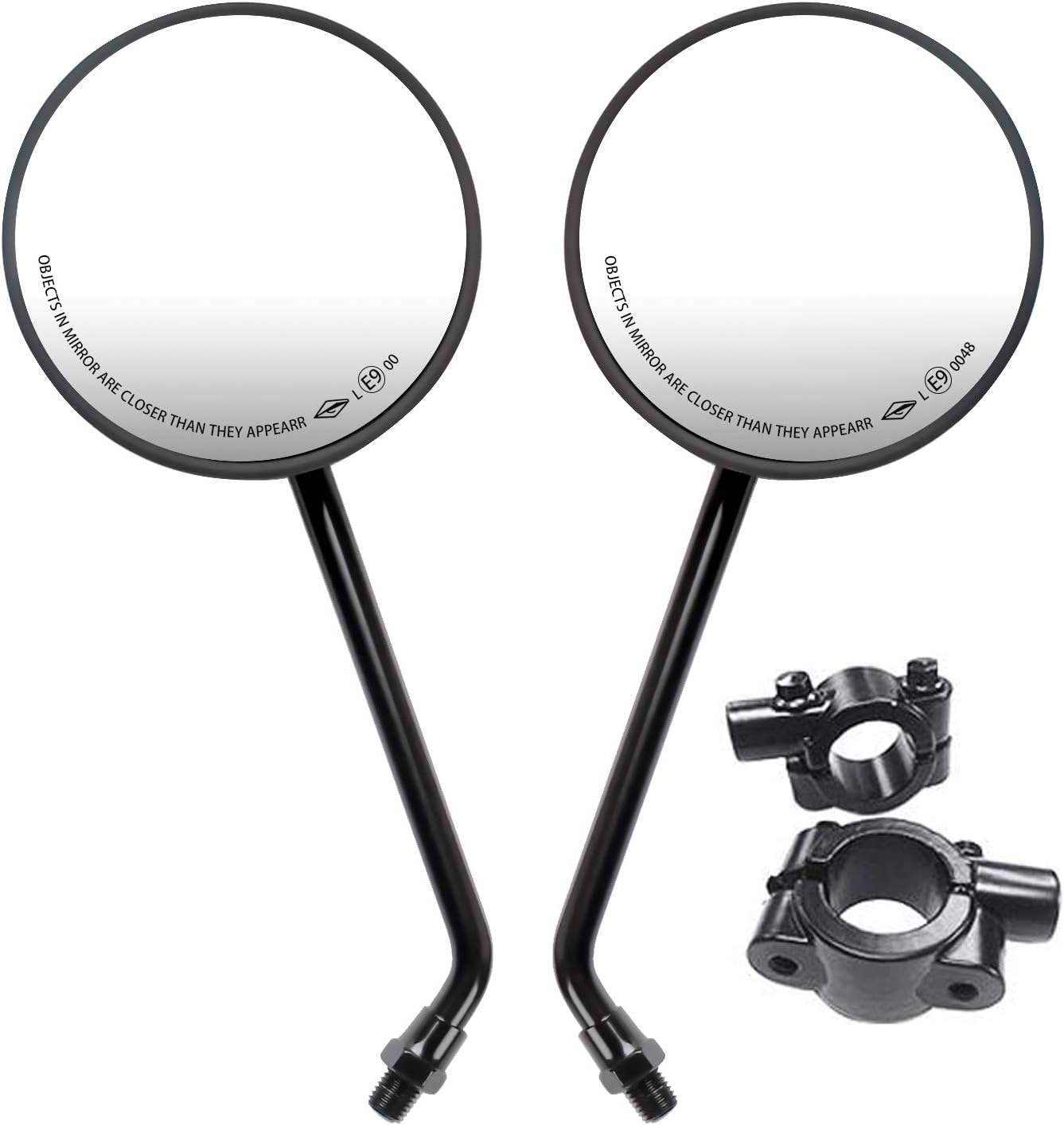 Espejos laterales motocicleta 4" redondo multiajuste