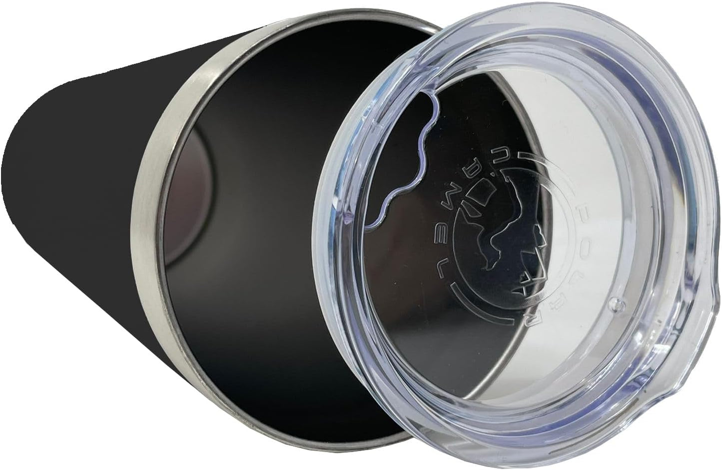 Vaso térmico delgado 22oz con grabado personalizado negro