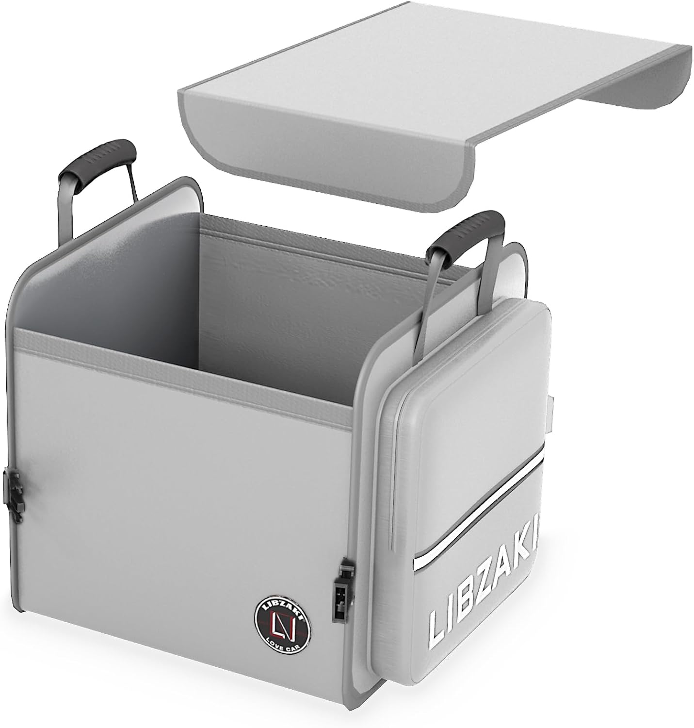 Organiz. maletero auto plegable camión SUV gris