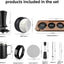 Kit 10 Pzas Accesorios Espresso Estación Madera Jarra Espuma