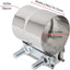 Abrazadera escape 3" acero inox 304 2 Uds