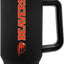 Vaso 40oz con asa y pajita color negro