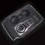 Soporte taza consola Ford estilo carbono