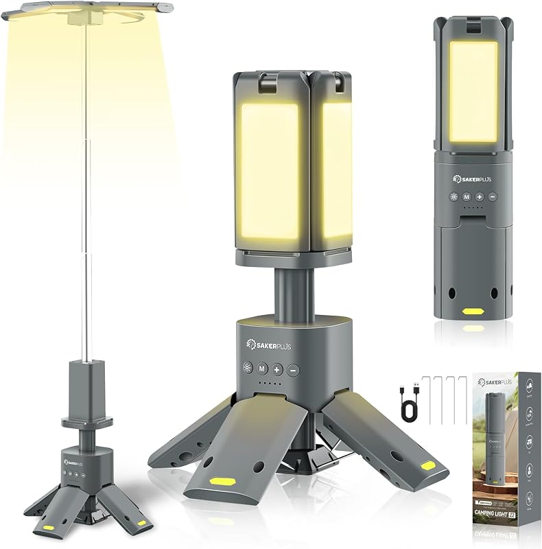 Luz portátil campamento 14000mAh con luces magnéticas