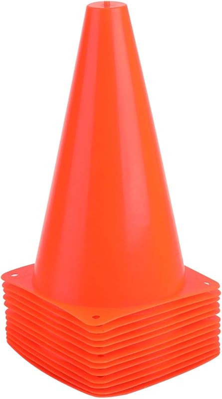 Conos de tráfico plástico 9pulg para entrenamiento deportivo