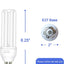 2 Bombillas E27 20W para Exterminador Insectos Comp Meilen
