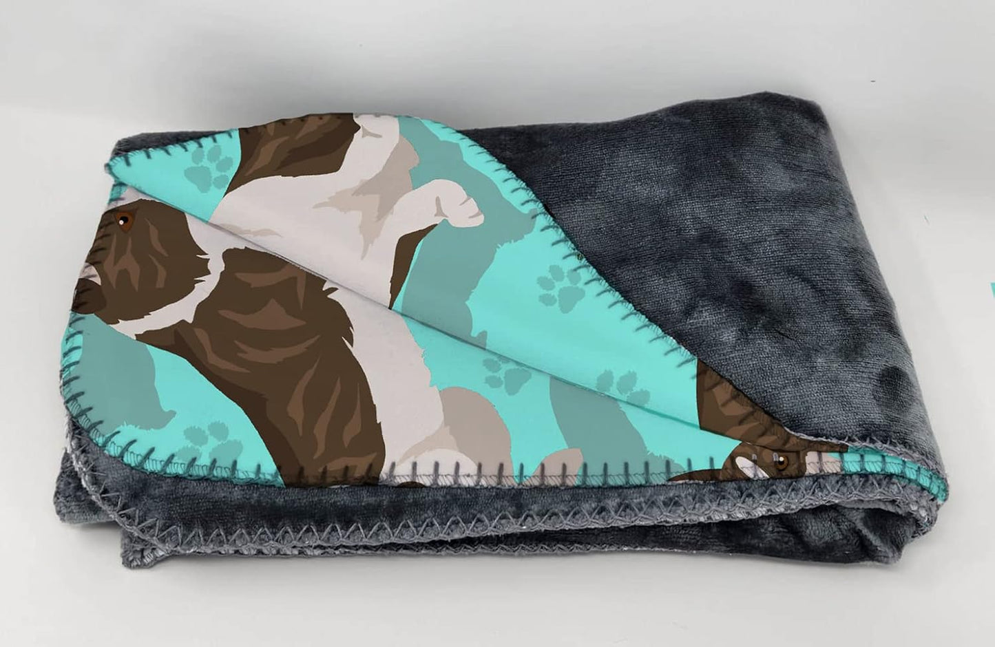 Manta Corgi Brindle suave con bolsa para viajes y playa