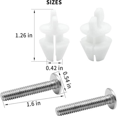 Tornillos para asiento inodoro Kohler 2 Uds