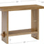 Mesa consola almacenamiento madera marrón claro