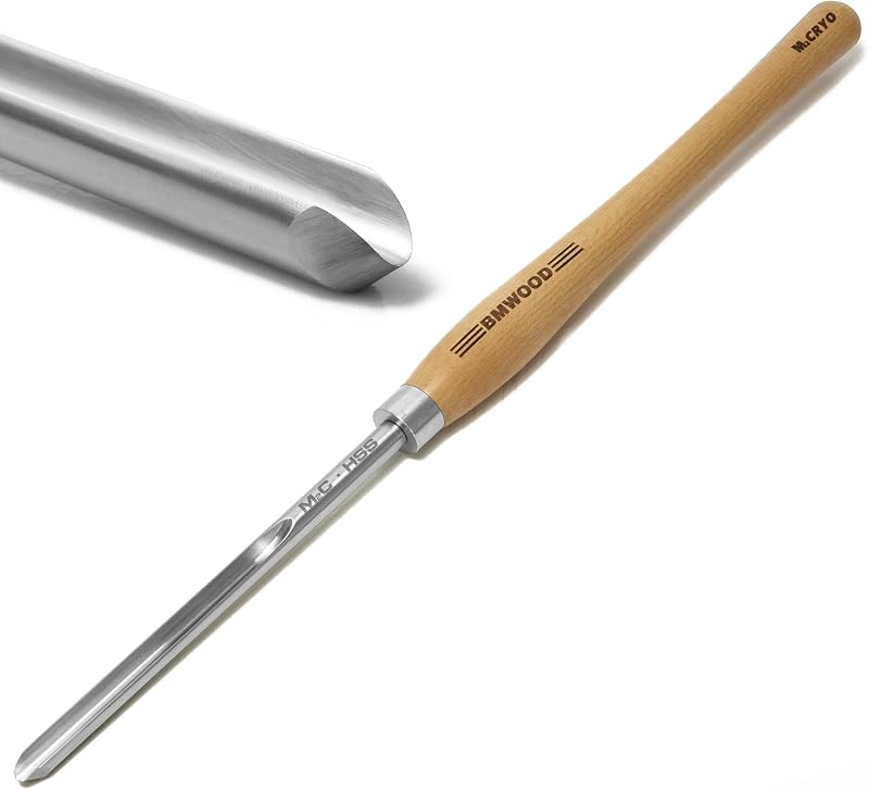 Gubia tazón 1/2 HSS mango haya 15-1/2 para torno madera