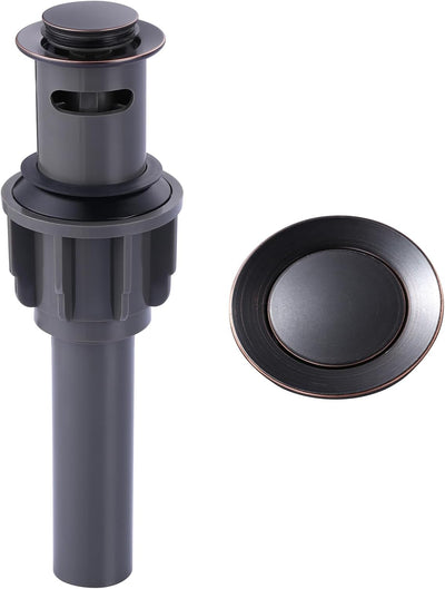 Desagüe lavabo con rebosadero tapón pop up bronce frotado