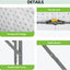 Mesa plegable plástico para camping oficina con asa blanco