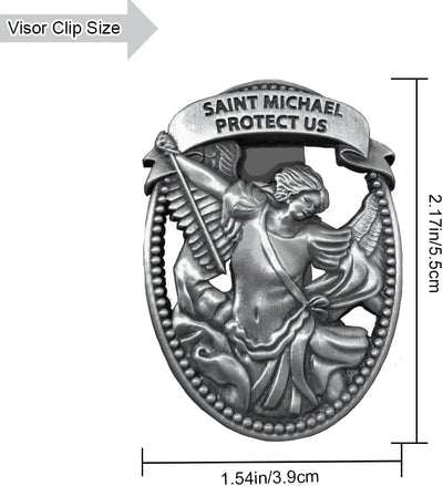 Medalla San Miguel clip visera coche