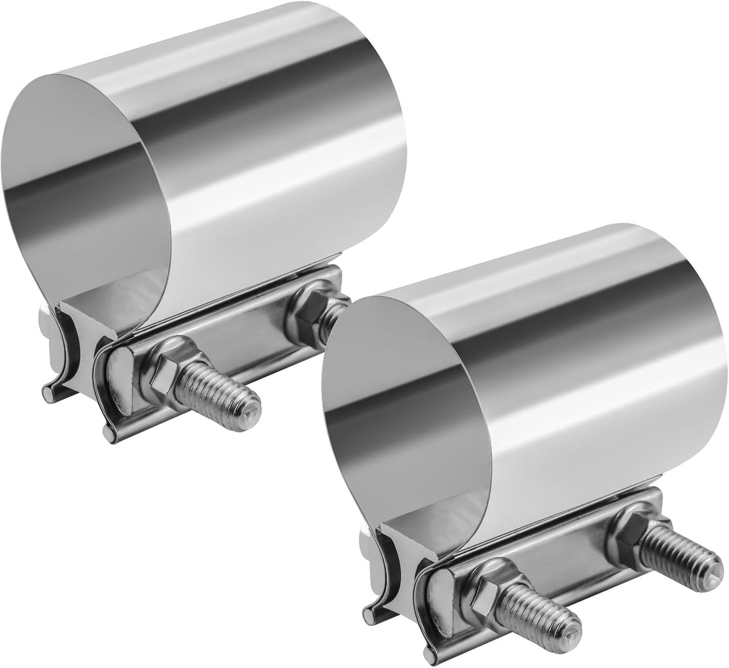 Abrazadera acero inox 2.0 4 Pzas para silenciadores