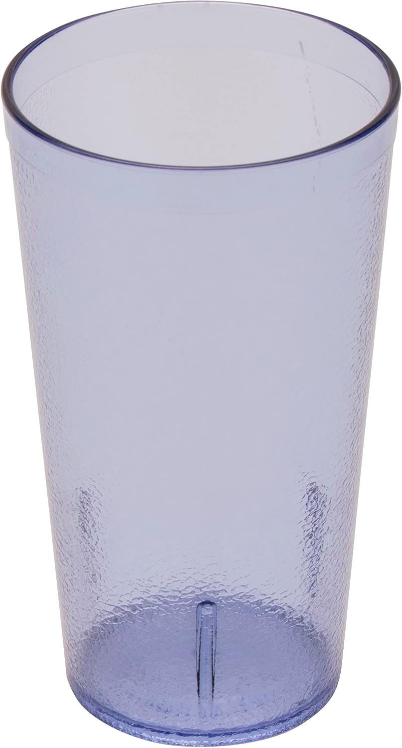 Vasos plástico resistente 16oz color azul set 4