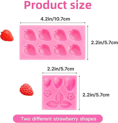 Molde silicona 3D para fondant frutas y decoración pastel