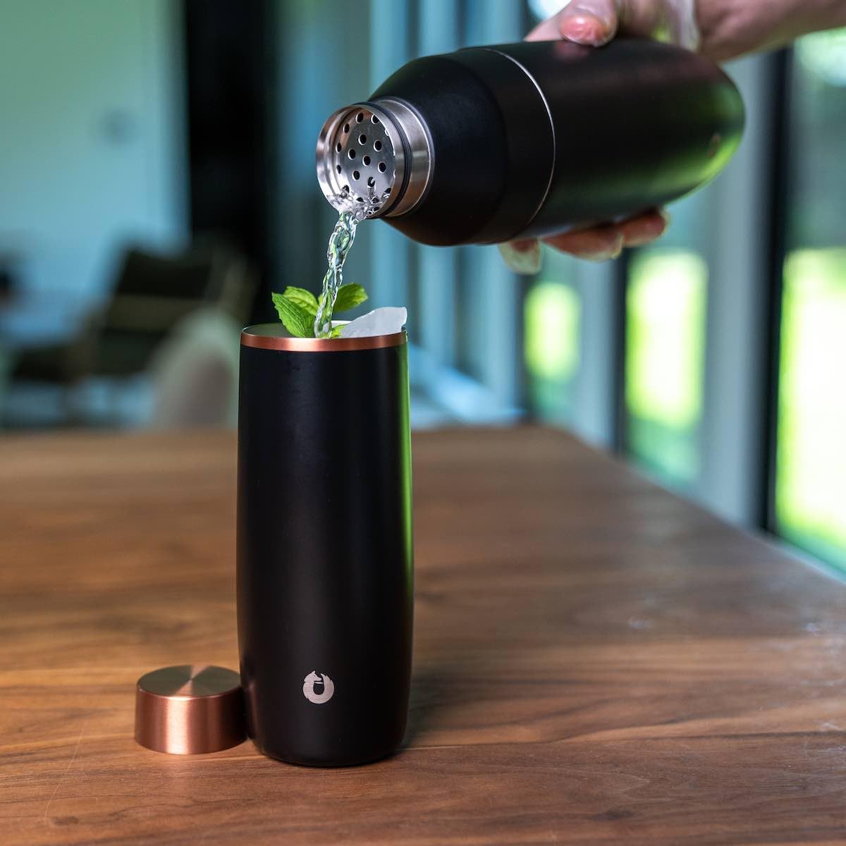 Vaso térmico acero inox Highball set 2 bebidas frías