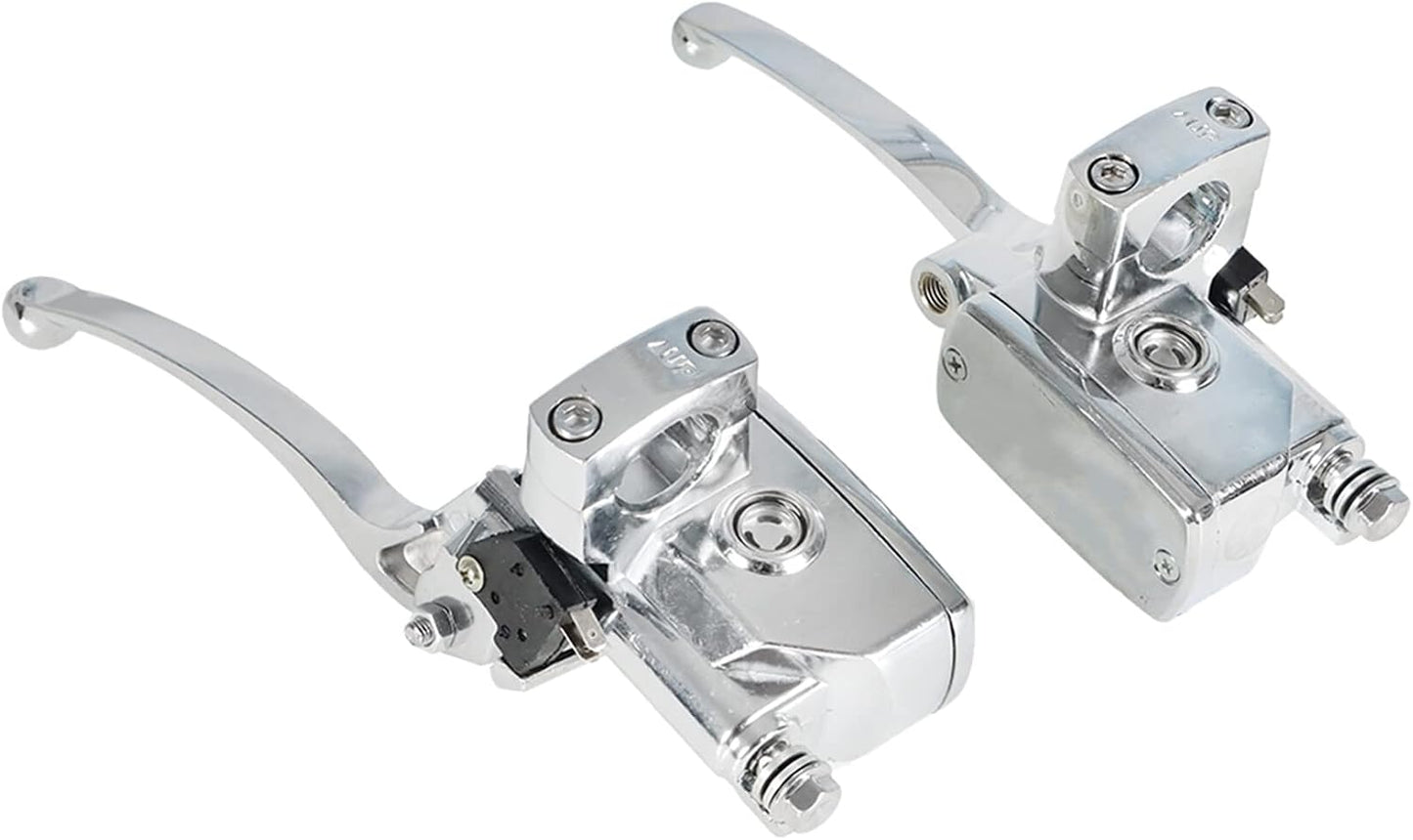 Freno embrague hidráulico motocicleta cromado 0.984"