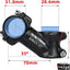 Vástago manillar bicicleta 31,8mm 70mm 35grados MTB negro