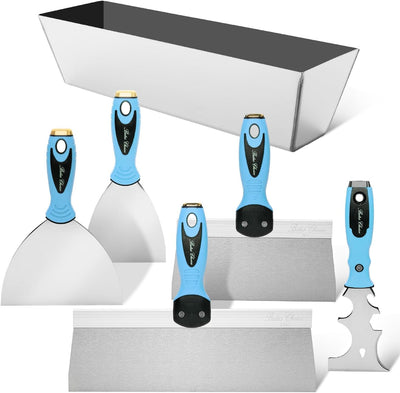 Kit 6 Pzas herramientas yeso acero inox 3-12pulg