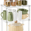 Organiz. acrílico transparente apilable para baño cocina